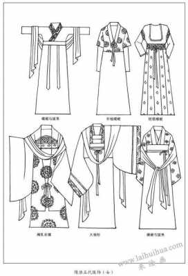 古代服装素描书籍（古代服装素描手稿图）
