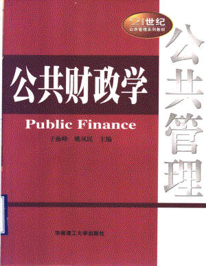 公共财政书籍（公共财政pdf）
